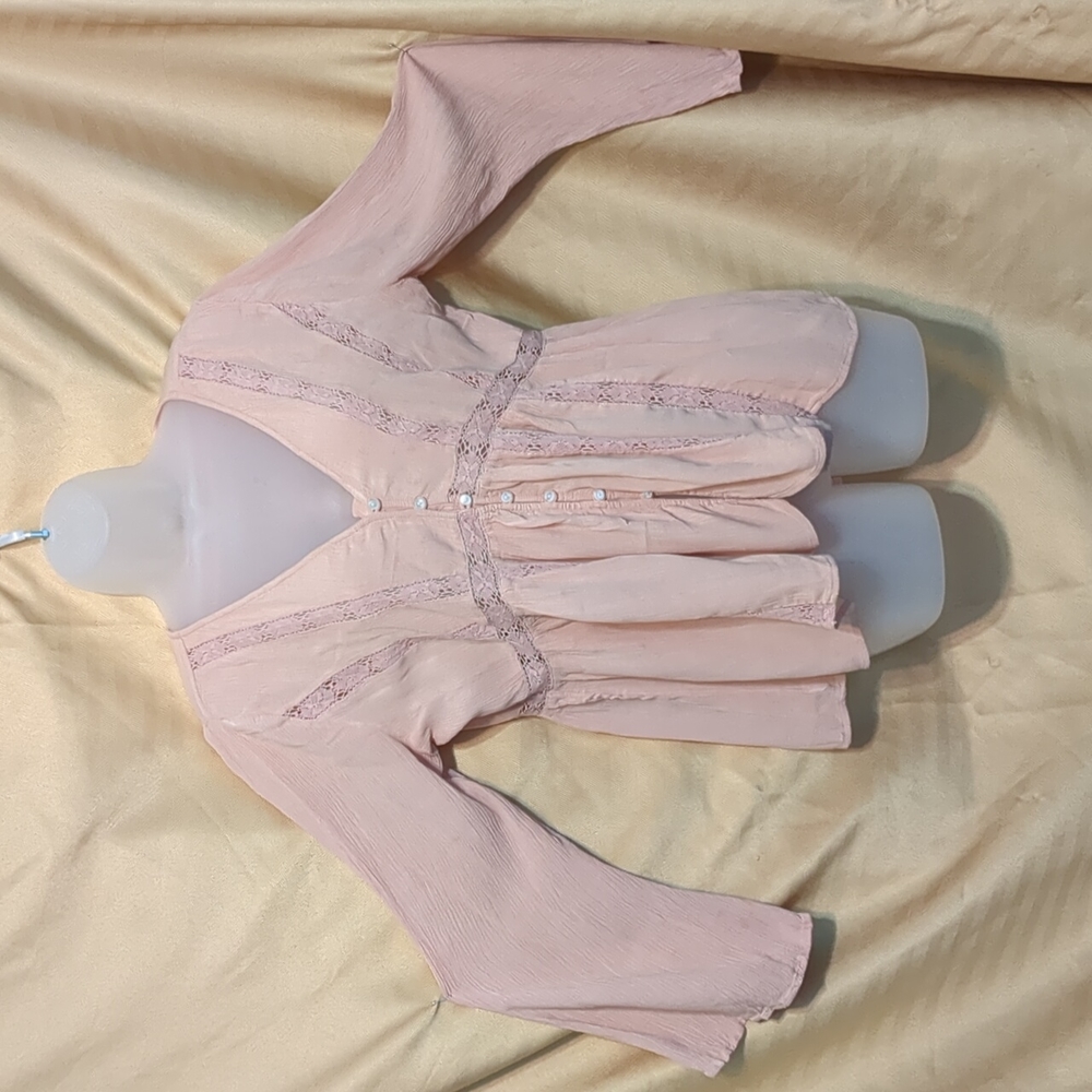 💙new item💙Boho style dusty Rose top